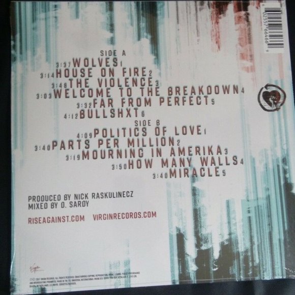 Rise Against Wolves LP ~ Limited Edition Colored Vinyl (Pink) ~ New/Sealed! - Picture 2 of 2